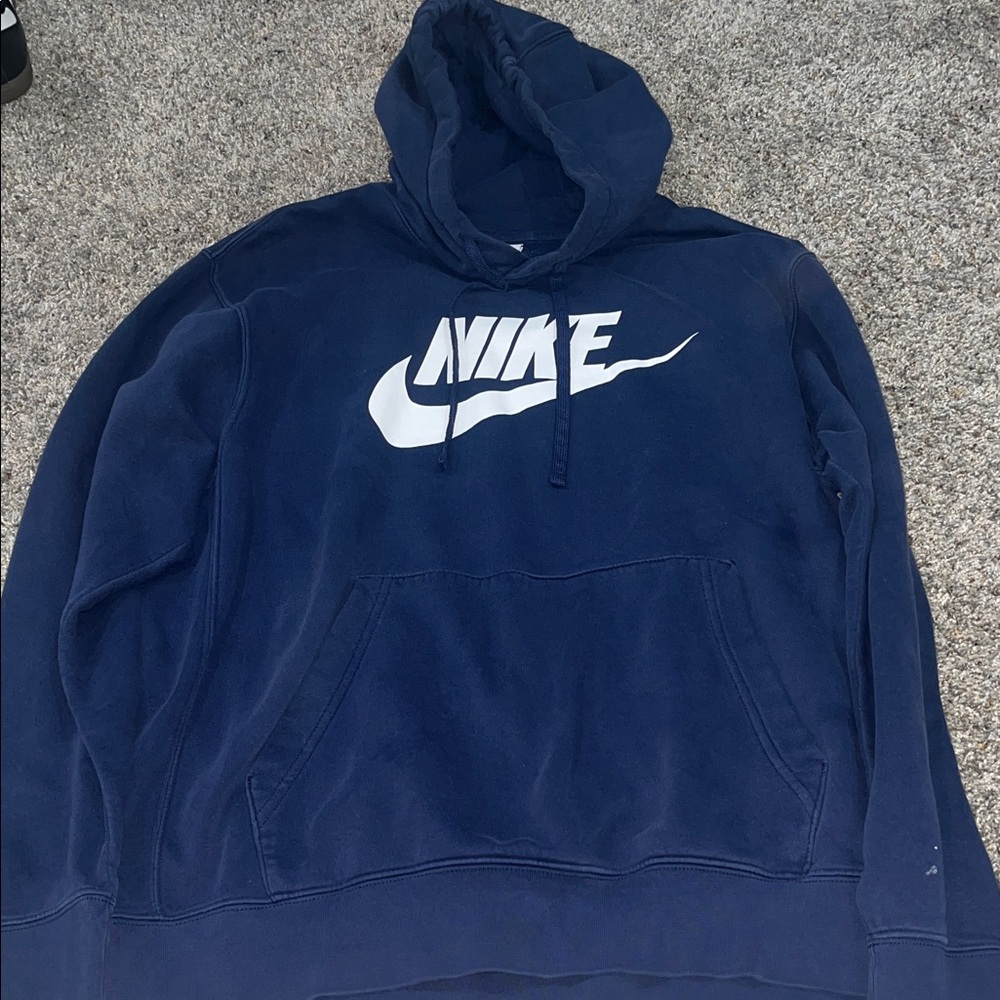 Nike Men's Navy Blue Hoodie